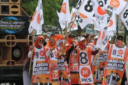 Kampanye PKS pada pileg dan pilpres 2024 di Kota Blitar Jawa Timur. Foto: dok PKS