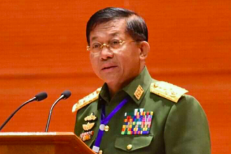 Panglima Tertinggi militer Myanmar, Jenderal Senior Min Aung Hlaing. Foto: