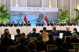 Presiden Prabowo Subianto menghadiri Indonesia-Brazil Business Forum, membahas peluang kerja sama ekonomi strategis termasuk di sektor energi, industri, dan kemaritiman, di Copacabana Palace, Rio de Janeiro, Brasil, pada Minggu, 17 November 2024. Foto: BPMI Setpres/Muchlis Jr