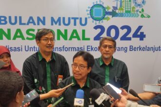 Kepala Kepala Badan Standardisasi Nasional (BSN), Kukuh S disela acara Bulan Mutu Nasional 2024 di JCC Jakarta. Foto" timur/ipol.id