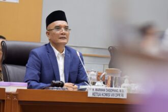 Ketua Komisi VIII DPR RI Marwan Dasopang dalam rapat kerja dengan Kementerian Agama (Kemenag) yang seharusnya berlangsung Senin (11/11/2024). Foto: parlementaria