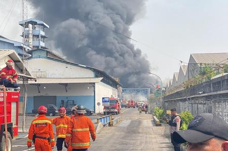 Kebakaran pabrik di Bekasi (dok. istimewa)