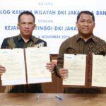 Penandatanganan Memorandum of Understanding (MoU) antara Kejati DK Jakarta dengan Perum Bulog di Auditorium Oryza Gedung Kantor Pusat Perum Bulog, Jakarta, Rabu (6/11/2024). Foto: Seksi Penkum Kejati DK Jakarta