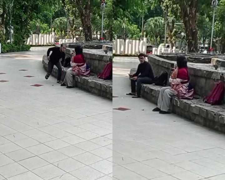 Ramai video seorang pria mengamuk gegara tak terima ditegur merokok di dekat bayi. Foto: IG, @anayacollections (tangkap layar)