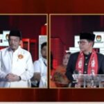 Dua pasangan cagub, RK-Suswono dan Pramono-Rano saat debat cagub.(Foto screenshot YT tvone)