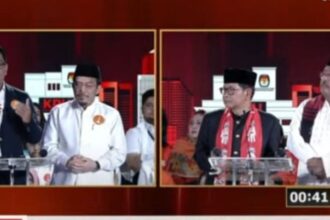 Dua pasangan cagub, RK-Suswono dan Pramono-Rano saat debat cagub.(Foto screenshot YT tvone)