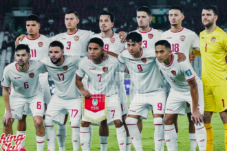 Skuad Timnas Indonesia vs Arab Saudi pada laga keenam putaran ketiga Kualifikasi Piala Dunia 2026 Zona Asia. Foto: PSSI