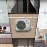 AC Daikin kategori multi split memiliki satu unit outdoor yang dapat melayani lebih dari satu unit indoor. Foto: Ist