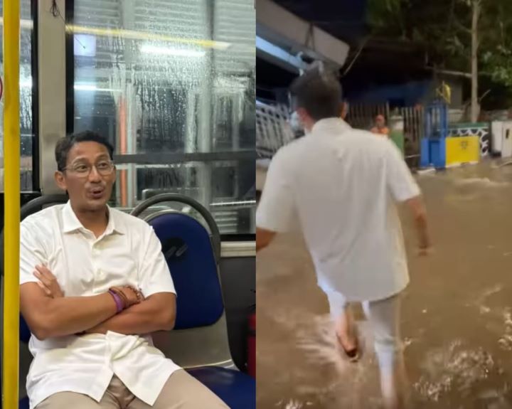 Viral Sandiaga Uno Naik TransJakarta dan Nebeng Mobil Dishub Usai Terjebak Banjir di Ciledug. Foto: IG, @Sandiagauno (tangkap layar)