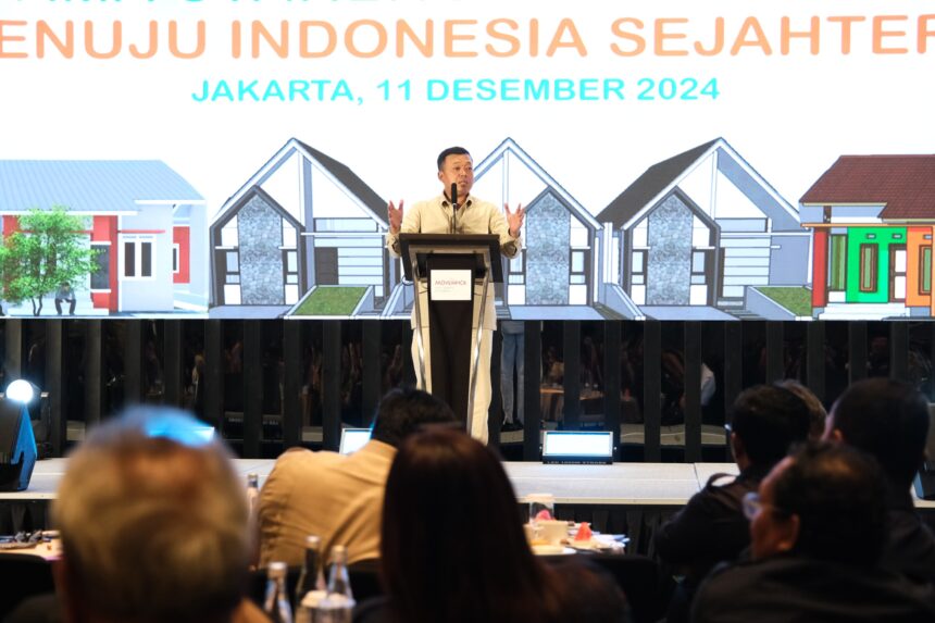 Menteri ATR/Kepala BPN dalam Forum Diskusi Rumah Rakyat Bersama Stakeholder Perumahan Menuju Indonesia Sejahtera pada acara Hari Ulang Tahun (HUT) ke-26 APERSI. Foto: dok humas