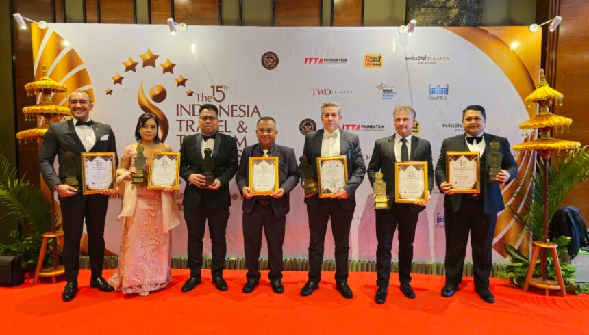 Momen Swiss-Belhotel International menerima penghargaan Indonesia Travel Tourism Awards 2024/2025 ke-15. Foto: Dok/Ist