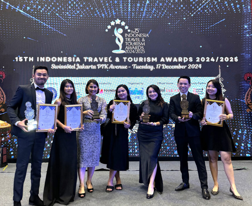 The Ascott Limited - Indonesia raih sejumlah penghargaan di ajang Indonesia Travel and Tourism Awards 2024. (dok. Ascott)