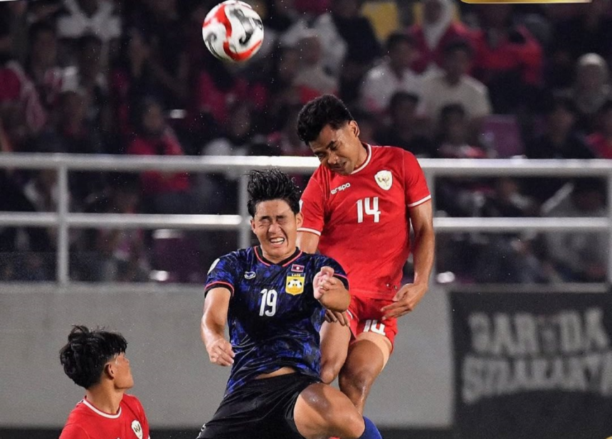 Indonesia vs Laos. Foto: Instagram @timnasindonesia