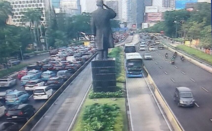 Kawasan Sudirman, Jakarta. Foto: TMC Polda Metro Jaya