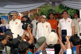 Pasangan cagub RIDO saat kampanye akbar di Jakarta Barat.(Foto dok ipol.id)