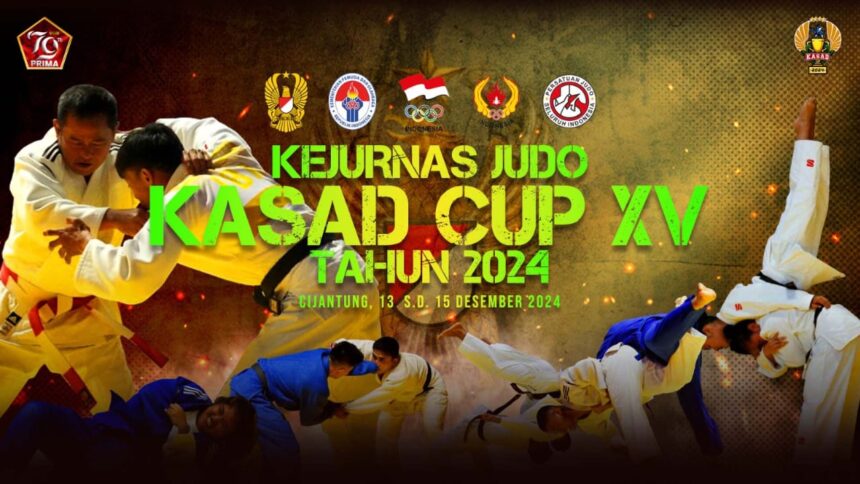 Kejuaraan Nasional (Kejurnas) Judo Piala Kasad (KASAD CUP) XV Tahun 2024. Foto: Dispenad