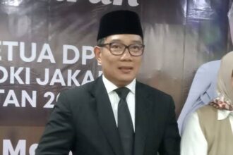 Cagub nomor urut 1, Ridwan Kamil di salah satu acara.(foto dok ipol.id)