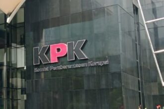 Logo KPK di Gedung Merah Putih, Kuningan, Jaksel. Foto: Dok ipol.id/Yudha Krastawan