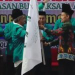 Ketua Lembaga Pembelajaran Qiroatil Qur'an (LPQQ) Indonesia, H. Mahbub Soleh Zarkasy, dalam kegiatan wisuda akbar 1 santri LPQQ Indonesia bertemakan 'Gerakan Nasional Pengentasan Buta Aksara Al-Qur'an Menuju Indonesia Emas 2045', di Masjid Istiqlal Jakarta, pada Sabtu (21/12/2024). Foto: Ist