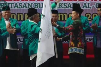 Ketua Lembaga Pembelajaran Qiroatil Qur'an (LPQQ) Indonesia, H. Mahbub Soleh Zarkasy, dalam kegiatan wisuda akbar 1 santri LPQQ Indonesia bertemakan 'Gerakan Nasional Pengentasan Buta Aksara Al-Qur'an Menuju Indonesia Emas 2045', di Masjid Istiqlal Jakarta, pada Sabtu (21/12/2024). Foto: Ist