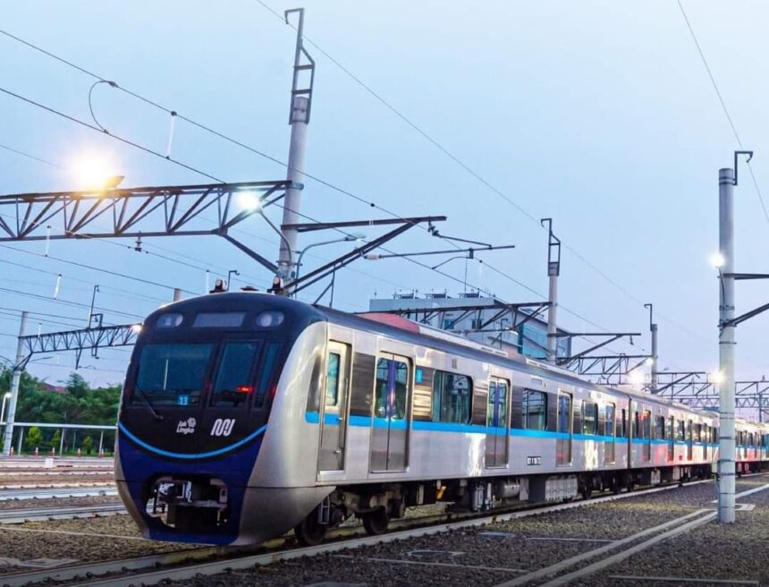 Ilustrasi transportasi LRT yang bakal digratiskan pemprov.(Foto istimewa)