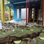 Bencana tanah bergerak di Desa Sukaraja, Kecamatan Kadupandak, Kabupaten Cianjur. Foto: BNPB