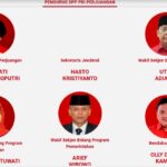 Foto Hasto Kristiyanto tidak ada di jajaran struktur di website PDIP. Foto: Tangkapan Layar situs PDIP