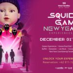 Santika BSD City hadirkan sensasi permainan squid game dan foto bareng Young Hee dalam menyambut tahun baru. (Ilustrasi Santika BSD City)