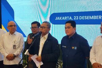 Konferensi Pers Rapat Koordinasi Terbatas (Rakortas) membahas Cadangan Pangan Pemerintah (CPP) di Kantor Kemenko Bidang Pangan, pada Senin (23/12/2024). Foto: Ipol.id/Vinolla Romadhona