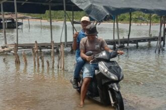 Kondisi banjir rob di Kabupaten Tulang Bawang, Provinsi Lampung, pada Sabtu (14/12/2024). Kini banjir berangsur surut, Selasa (17/12/2024). Foto: BPBD Kab. Tulang Bawang