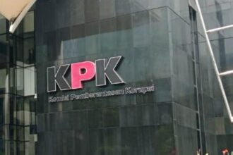 Logo Komisi Pemberantasan Korupsi di Gedung Merah Putih. Foto: Yudha Krastawan/ipol.id