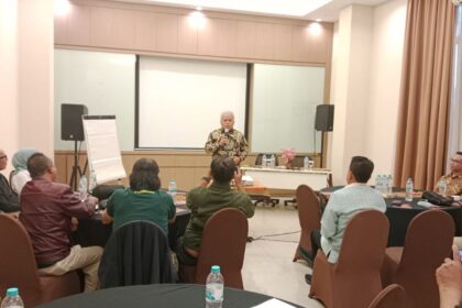 Kapuspenkum Kejaksaan Agung, Harli Siregar saat menjadi pembicara dalam forum diskusi di Cianjur, Jabar. Foto: Yudha Krastawan/ipol.id