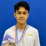 Bagus Haryo Bimo, siswa Madrasah Aliyah Negeri (MAN) 2 Banyumas meraih Medali Perak Open Badminton Tournament – Alpha Age Group Series 2024 katagori boys doubles U19 di Singapura.