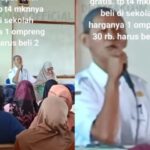 Orang tua murid diminta beli wadah makan di sekolah untuk program makan gratis. Foto: Tangkap layar IG @dramakuin.official