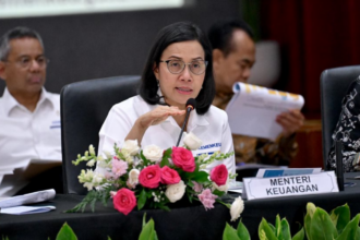 Menkeu Sri Mulyani dalam Konferensi Pers bertajuk “Paket Stimulus Ekonomi untuk Kesejahteraan” yang dilaksanakan di Jakarta