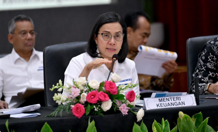 Menkeu Sri Mulyani dalam Konferensi Pers bertajuk “Paket Stimulus Ekonomi untuk Kesejahteraan” yang dilaksanakan di Jakarta