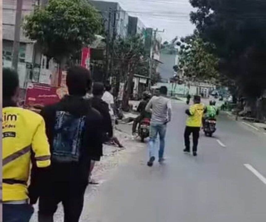 Polisi lumpuhkan begal motor bersenpi di Bandar Lampung. Foto: Tangkapan layar Instagram @lampuung