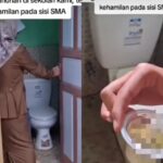 Momen siswi di SMA Sulthan Baruna, Desa Padaluyu, Kecamatan Cikadu, Kabupaten Cianjur tes kehamilan di sekolah. Foto: Tangkapan layar Instagram @mygigsmedia