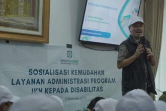 BPJS Kesehatan Cabang Jakarta Selatan mengadakan sosialisasi mengenai kemudahan layanan administrasi Program JKN kepada penyandang tuna netra di Cilandak, Jakarta Selatan. Foto: Ist