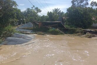 Kondisi banjir melanda Kabupaten Serdang Bedagai, Sumatera Utara, Selasa (7/1/2025). Foto: BPBD Kab. Serdang Bedagai