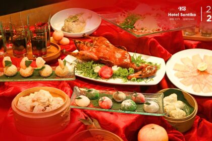 Menu menarik yang akan disajikan pada malam Tahun Baru Imlek 2025 di Hotel Santika BSD City. (dok. Santika BSD City – Serpong)