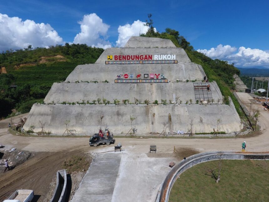 Bendungan Rukoh di Kabupaten Pidie Aceh siap diresmikan. Foto: dok waskita karya