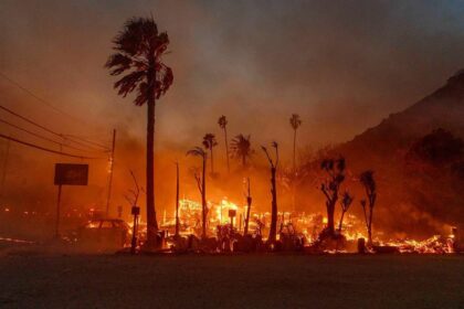 Kebakaran di Los Angeles. Foto: Ist