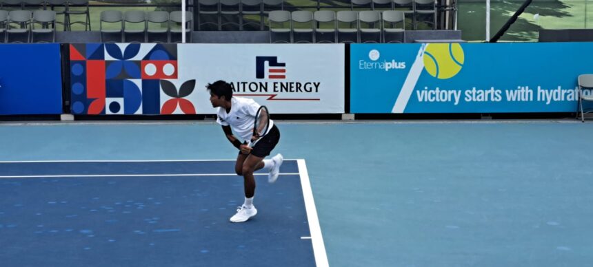 Lolos Babak Kedua M-25 Amman Mineral Men's World Tennis Championship 2024 M. Rifqi Fitriadi Tantang Ungulan China Taipei. Foto/ist