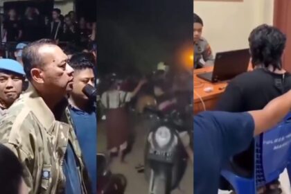 Tidak terima ditegur, puluhan oknum polisi keroyok seorang mahasiswa Kader HMI di Mamuju saat masuk ke asrama putri. Foto: Tangkap layar X @___PASMANTAP