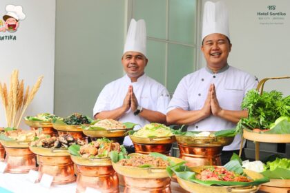 Menu yang diharikan di promo Suka-suka Makan Siang di Santika. Foto: Dok.Santika