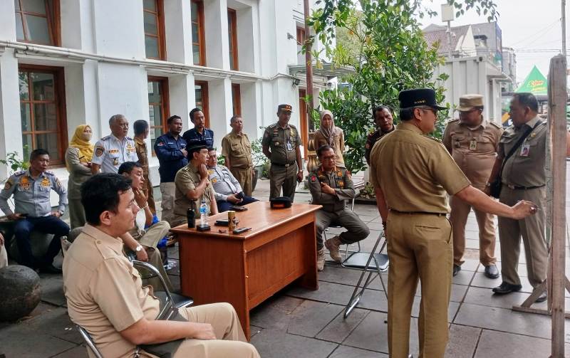 Kawasan Kota Tua yang berlokasi di Jakarta Barat bakal di tata ulang.(Foto dok pemprov)