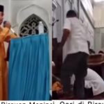 Teungku Hasbi, Qari yang meninggal saat membaca surat Al Quran pada upacara memperingati Isra Miraj 1446 H/2025 M. Foto: Tangkap layar IG @tercyduk.aceh