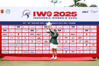 Pegolf Korea Selatan, Hwang Yoona, sukses menjuarai turnamen Indonesia Women’s Open 2025 di Damai Indah Golf-BSD Course, Minggu (26/1). Foto: ob golf