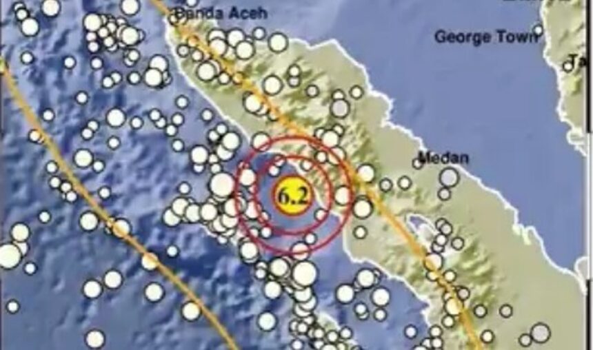 Gempa gnucang Aceh Selatan. Foto: BMKG